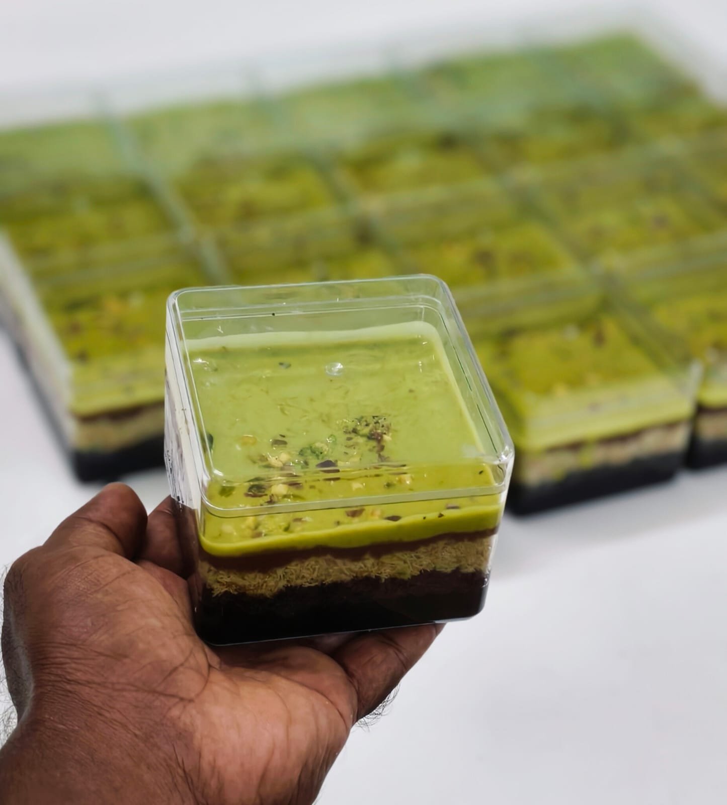 Pistachio Mousse Dessert Cup